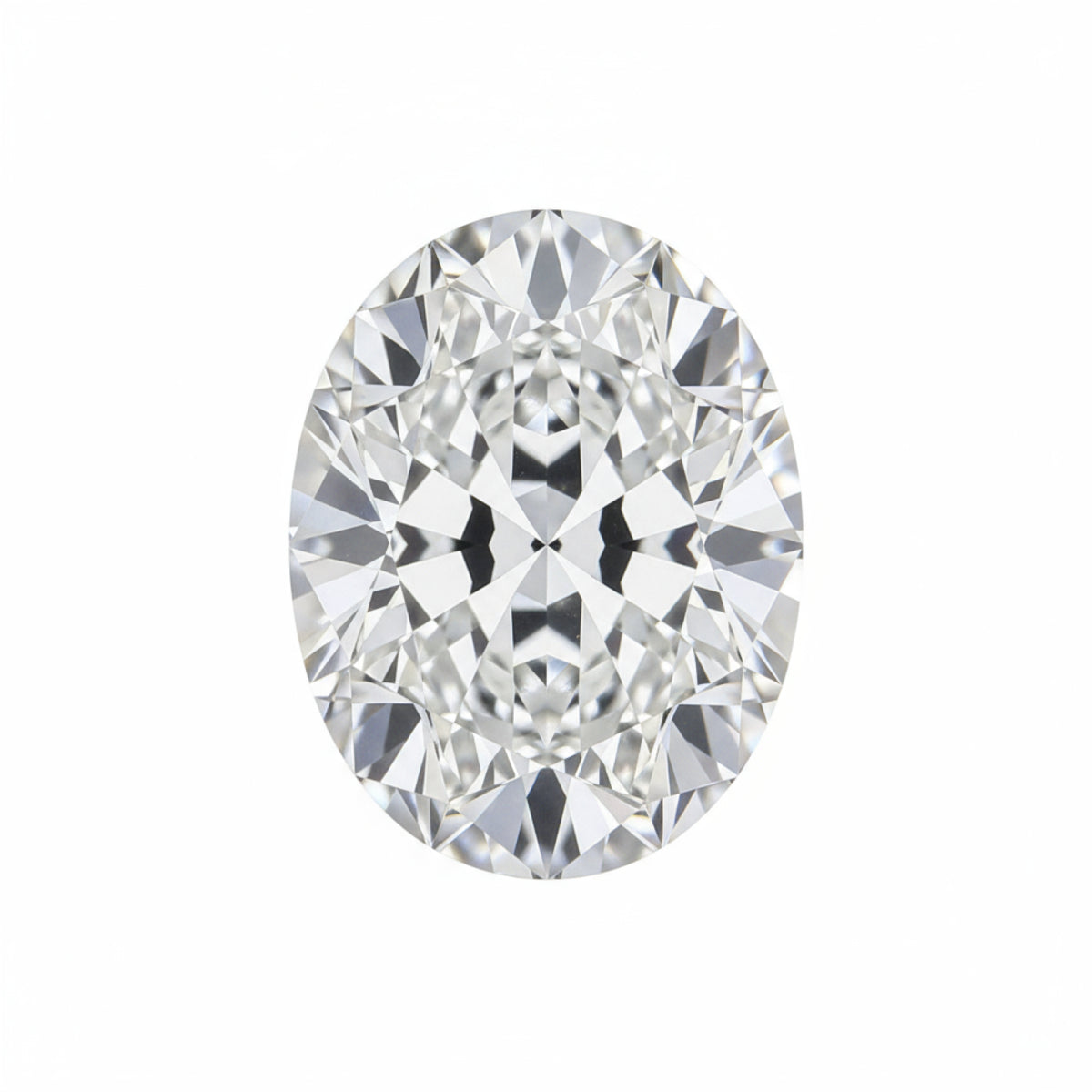 Lab Grown Diamond 1PC Small 6x9 MM Oval Faceted White Brilliant Man Made Loose Gems