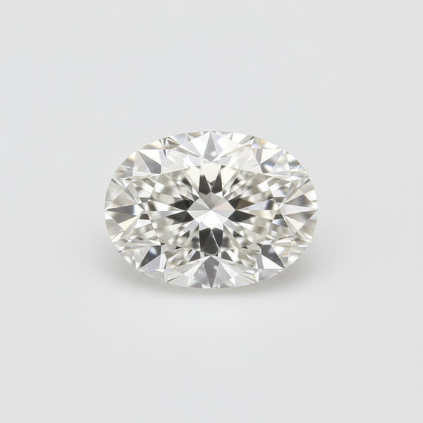 Lab Grown Diamond 1PC Medium 7x10 MM Oval Faceted White Polished Man Made Loose Gemstones