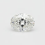 Lab Grown Diamond 1PC Small 7x9 MM Oval Faceted White Sparkling Man Made Loose Gemstone
