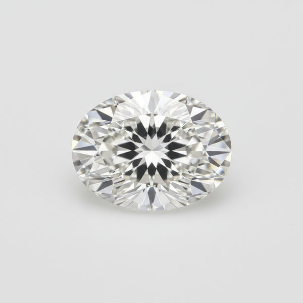 Lab Grown Diamond 1PC Medium 8x10 MM Oval Faceted White Splendid Man Made Gems