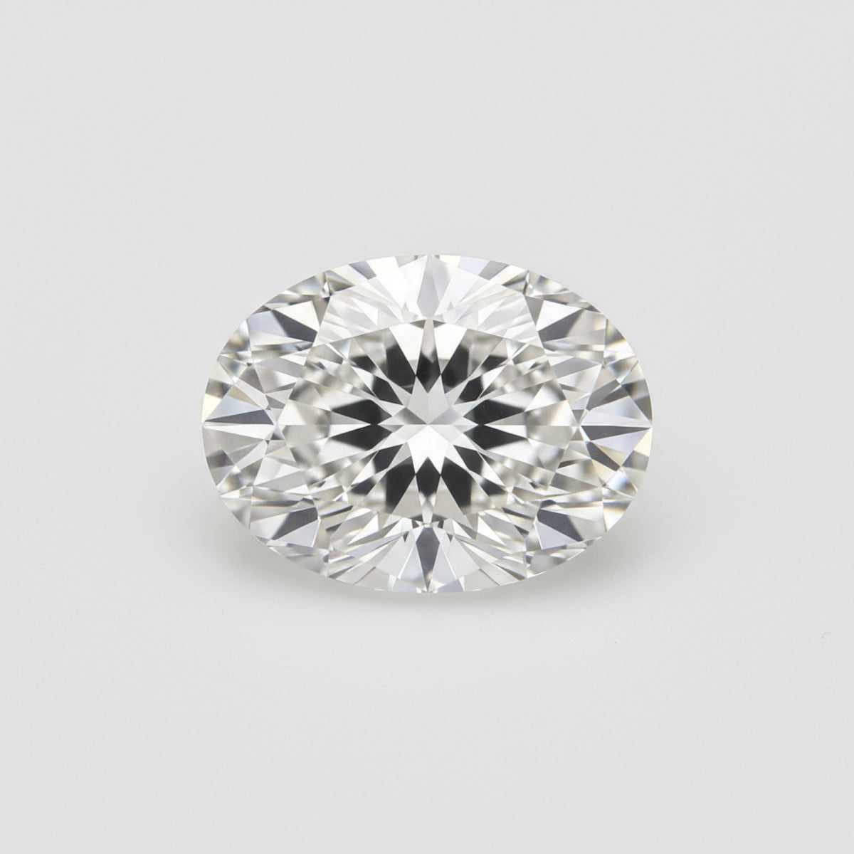 Lab Grown Diamond 1PC Medium 8x10 MM Oval Faceted White Splendid Man Made Gems