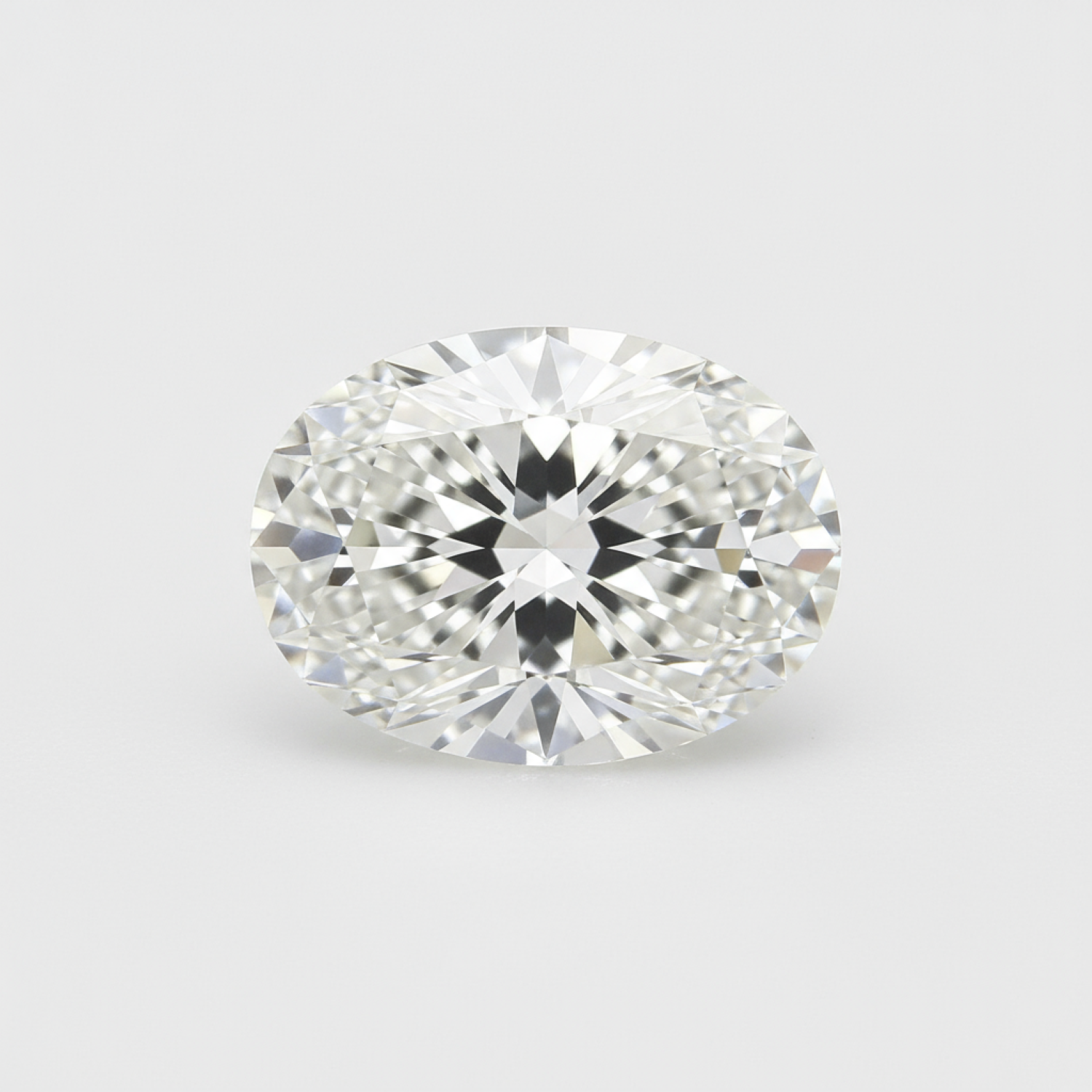 Lab Grown Diamond 1PC Medium 8x10 MM Oval Faceted White Splendid Man Made Gems Secundaire afbeelding