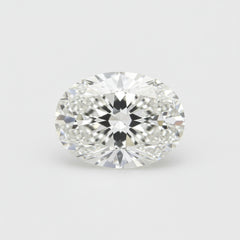 Lab Grown Diamond 1PC Medium 8x10 MM Oval Faceted White Splendid Man Made Gems