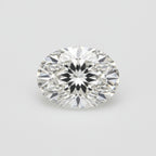 Lab Grown Diamond 1PC Large 9x11 MM Oval Faceted White Luster Man Made Loose Gems