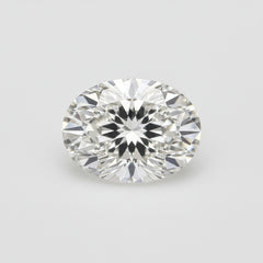 Lab Grown Diamond 1PC Large 9x11 MM Oval Faceted White Luster Man Made Loose Gems