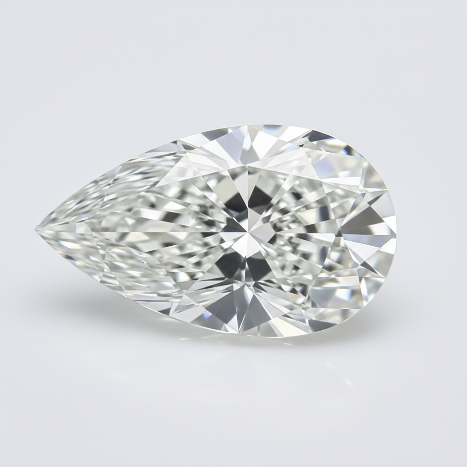 Lab Grown Diamond 1PC Large 10x12 MM Pear Faceted White Polished Man Made Loose Gems Sekundär produktbild