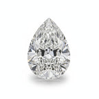 Lab Grown Diamond 1PC Large 10x14 MM Pear Faceted White Splendid Man Made Loose Gemstone