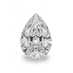 Lab Grown Diamond 1PC Large 10x14 MM Pear Faceted White Splendid Man Made Loose Gemstone