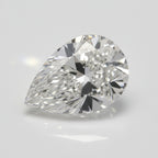 Lab Grown Diamond 1PC Large 10x14 MM Pear Faceted White Splendid Man Made Loose Gemstone