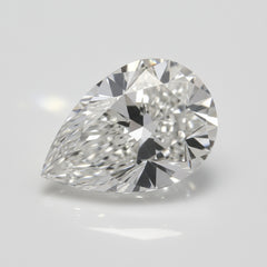 Lab Grown Diamond 1PC Large 10x14 MM Pear Faceted White Splendid Man Made Loose Gemstone
