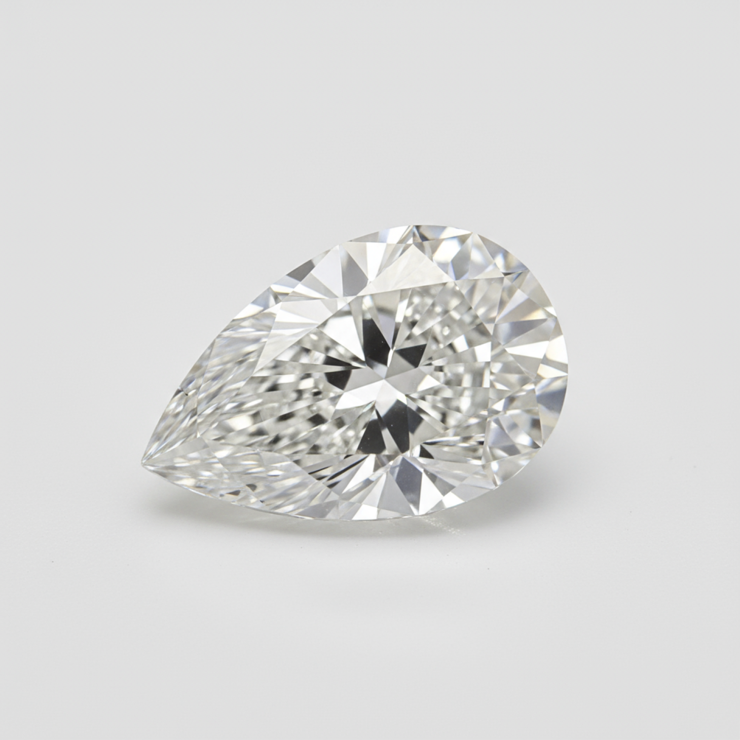 Lab Grown Diamond 1PC Chunky 13x18 MM Pear Faceted White Lustrous Man Made Gems Secundaire afbeelding