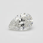 Lab Grown Diamond 1PC Chunky 13x18 MM Pear Faceted White Lustrous Man Made Gems