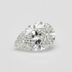 Lab Grown Diamond 1PC Chunky 13x18 MM Pear Faceted White Lustrous Man Made Gems