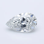 Lab Grown Diamond 1PC Chunky 15x20 MM Pear Faceted White Shine Man Made Loose Gems