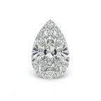 Lab Grown Diamond 1PC Tiny 3x5 MM Pear Faceted White Shine Man Made Loose Gemstones