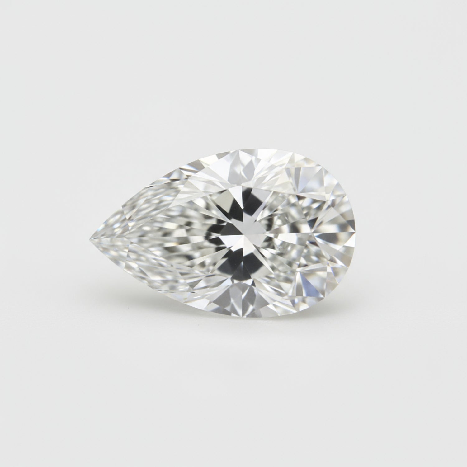 Lab Grown Diamond 1PC Tiny 4x6 MM Pear Faceted White Fine Man Made Gems