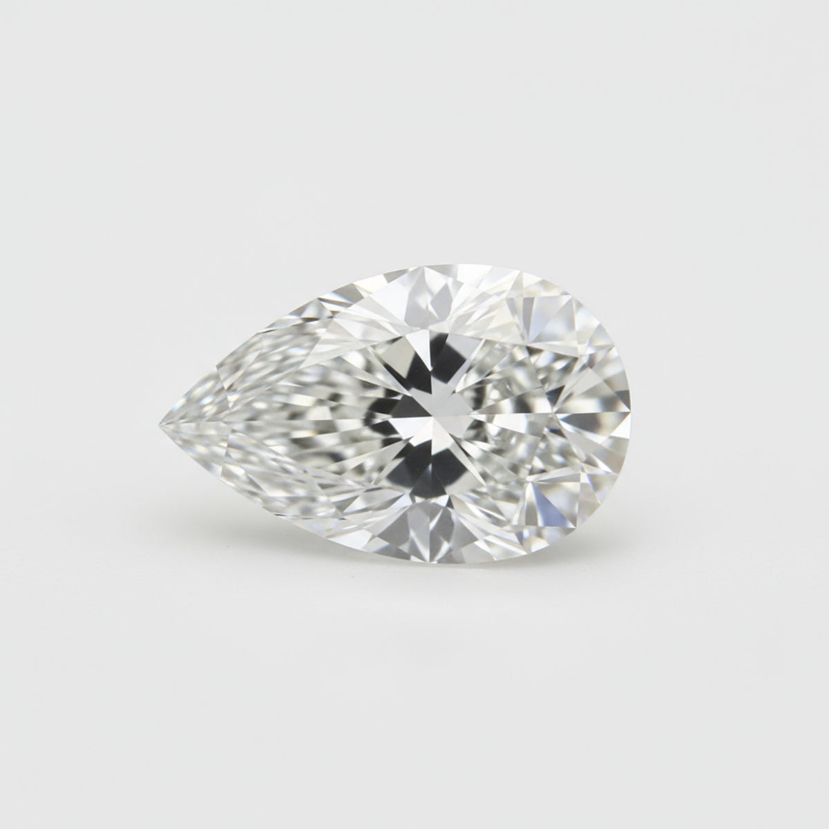 Lab Grown Diamond 1PC Tiny 4x6 MM Pear Faceted White Fine Man Made Gems