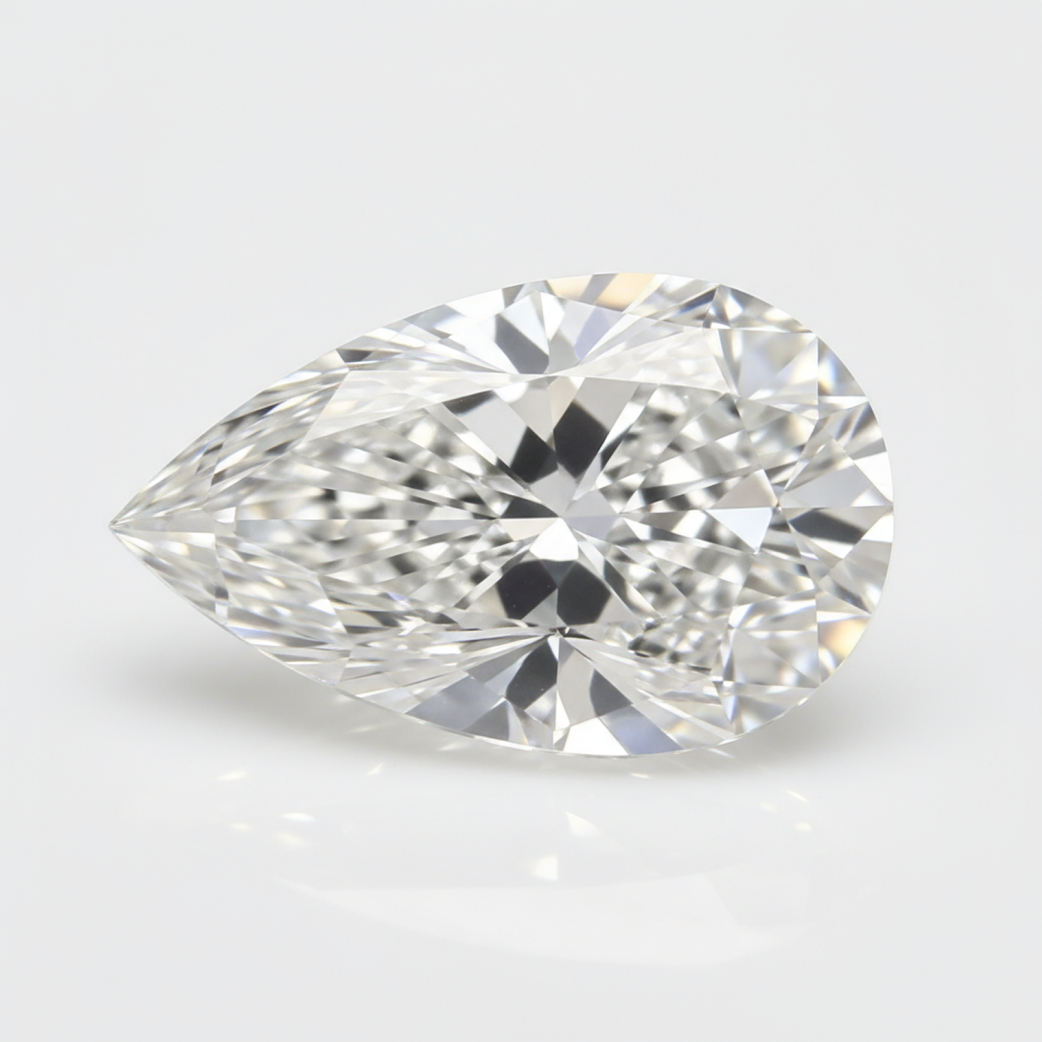 ラボグロウンダイヤモンド 1ピース タイニー 4x6 MM ペアシェイプ ファセット ホワイト ファイン 人工宝石 サブ画像