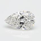 Lab Grown Diamond 1PC Tiny 4x6 MM Pear Faceted White Fine Man Made Gems