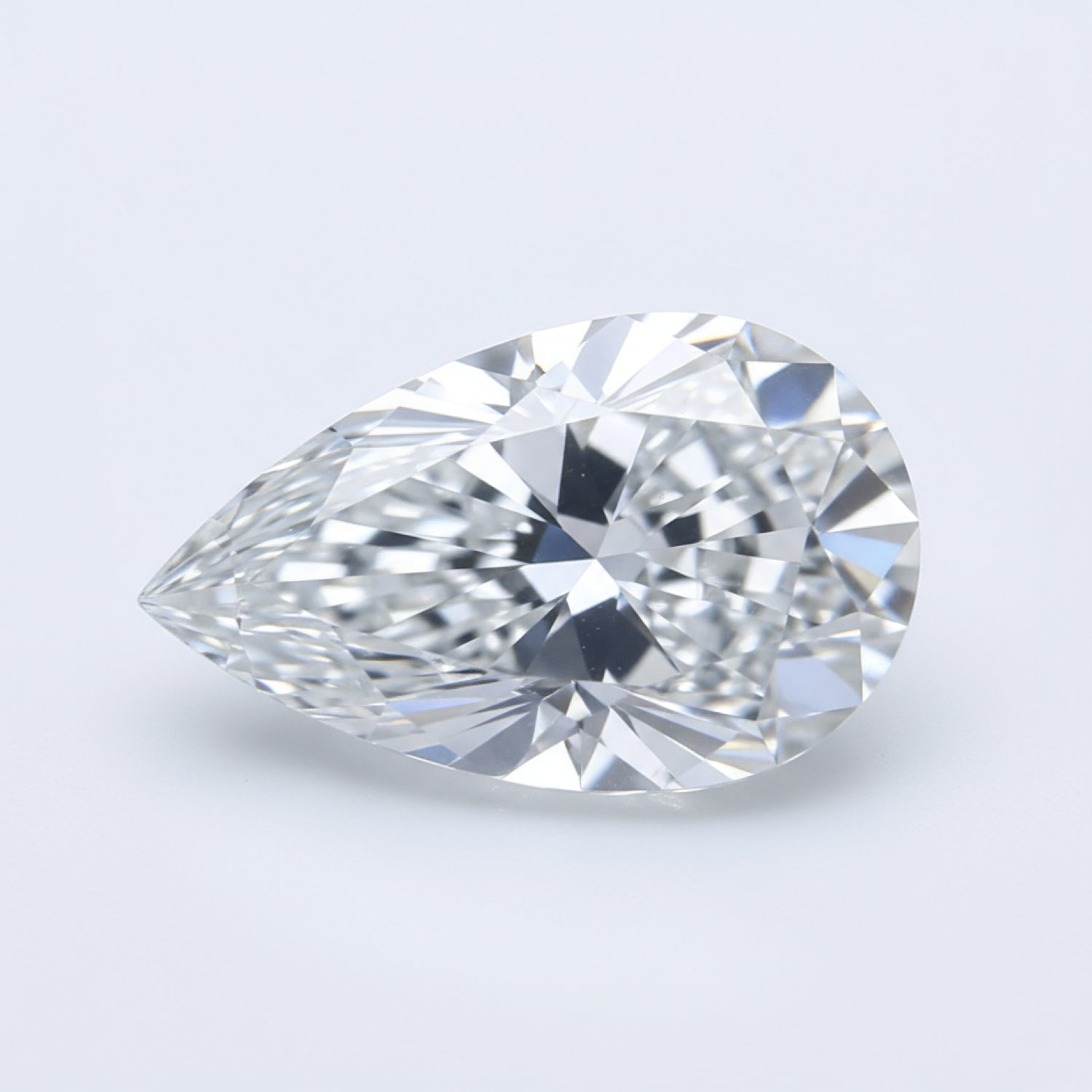 Lab Grown Diamond 1PC Tiny 5x7 MM Pear Faceted White High-Quality Man Made Loose Gems