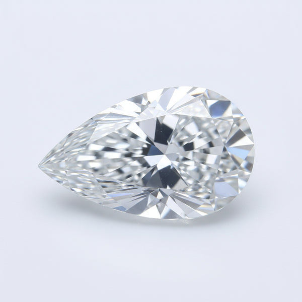 Lab Grown Diamond 1PC Tiny 5x7 MM Pear Faceted White High-Quality Man Made Loose Gems