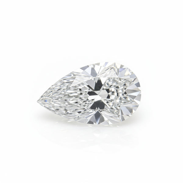 Lab Grown Diamond 1PC Small 6x8 MM Pear Faceted White Natural Man Made Loose Gemstone