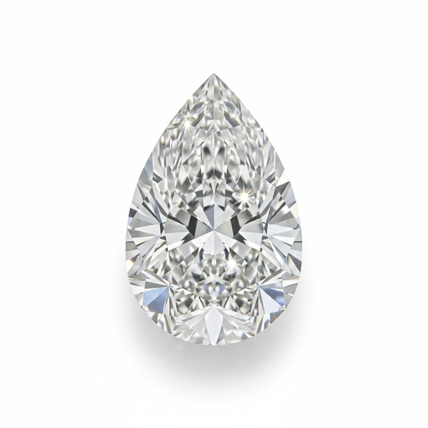 Lab Grown Diamond 1PC Small 6x9 MM Pear Faceted White Genuine Man Made Loose Gemstones Imagen principal del producto