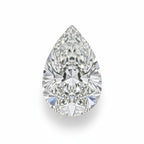 Lab Grown Diamond 1PC Small 6x9 MM Pear Faceted White Genuine Man Made Loose Gemstones