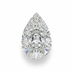 Lab Grown Diamond 1PC Small 6x9 MM Pear Faceted White Genuine Man Made Loose Gemstones