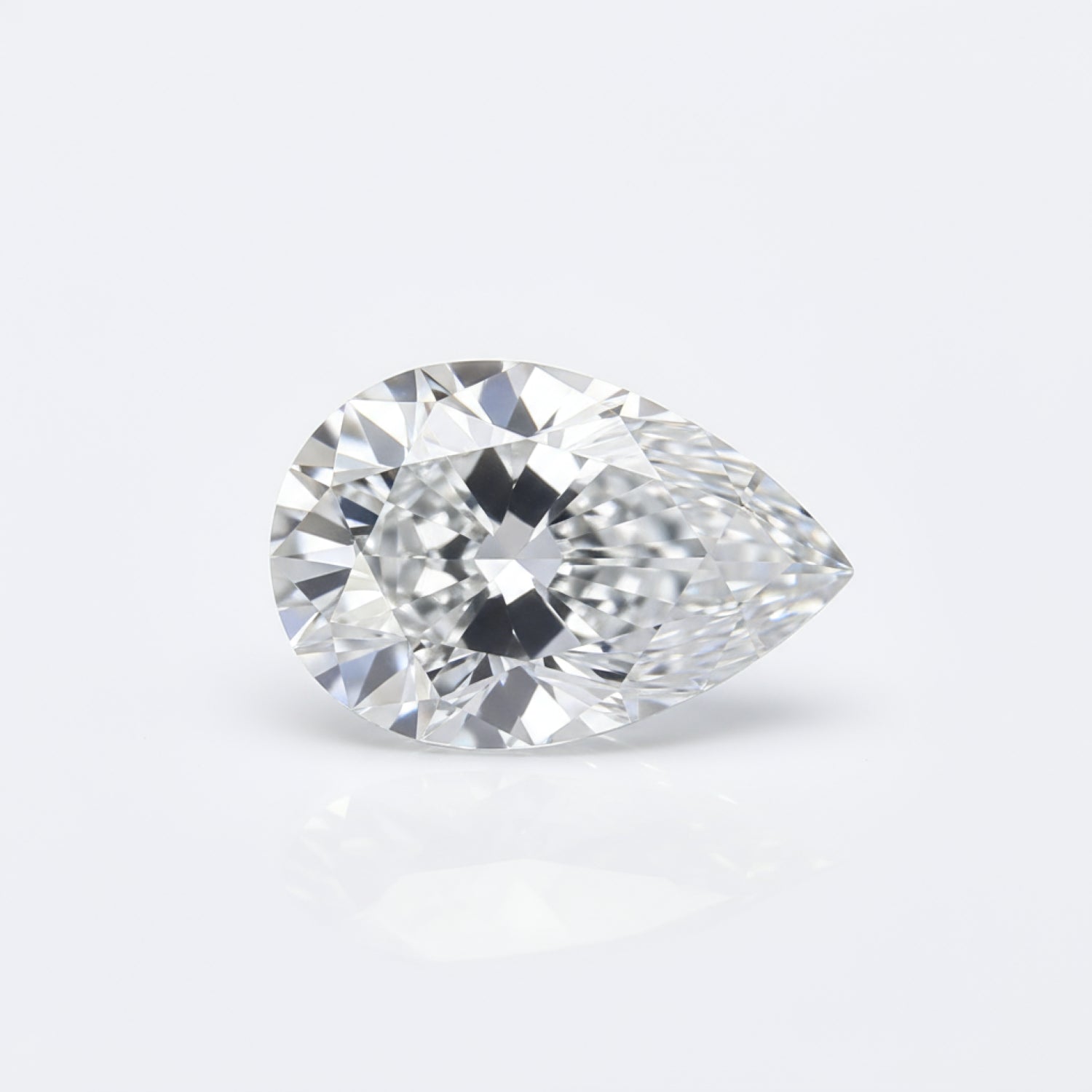 Lab Grown Diamond 1PC Medium 7x10 MM Pear Faceted White Pure Man Made Loose Gems