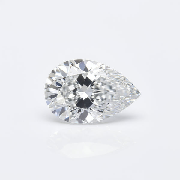 Lab Grown Diamond 1PC Medium 7x10 MM Pear Faceted White Pure Man Made Loose Gems