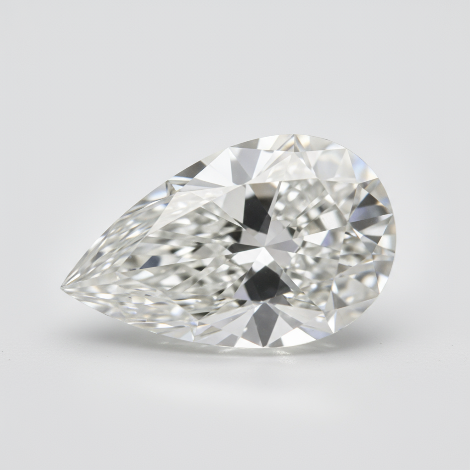Lab Grown Diamond 1PC Small 7x9 MM Pear Faceted White Superior Man Made Gems Sekundär produktbild
