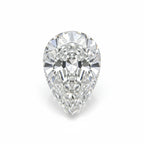 Lab Grown Diamond 1PC Medium 8x10 MM Pear Faceted White Fiery Man Made Loose Gemstone