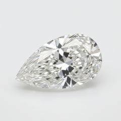 Lab Grown Diamond 1PC Medium 8x10 MM Pear Faceted White Fiery Man Made Loose Gemstone