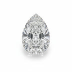 Lab Grown Diamond 1PC Large 8x12 MM Pear Faceted White Sparkling Man Made Gems
