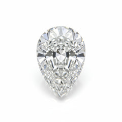Lab Grown Diamond 1PC Large 8x12 MM Pear Faceted White Sparkling Man Made Gems