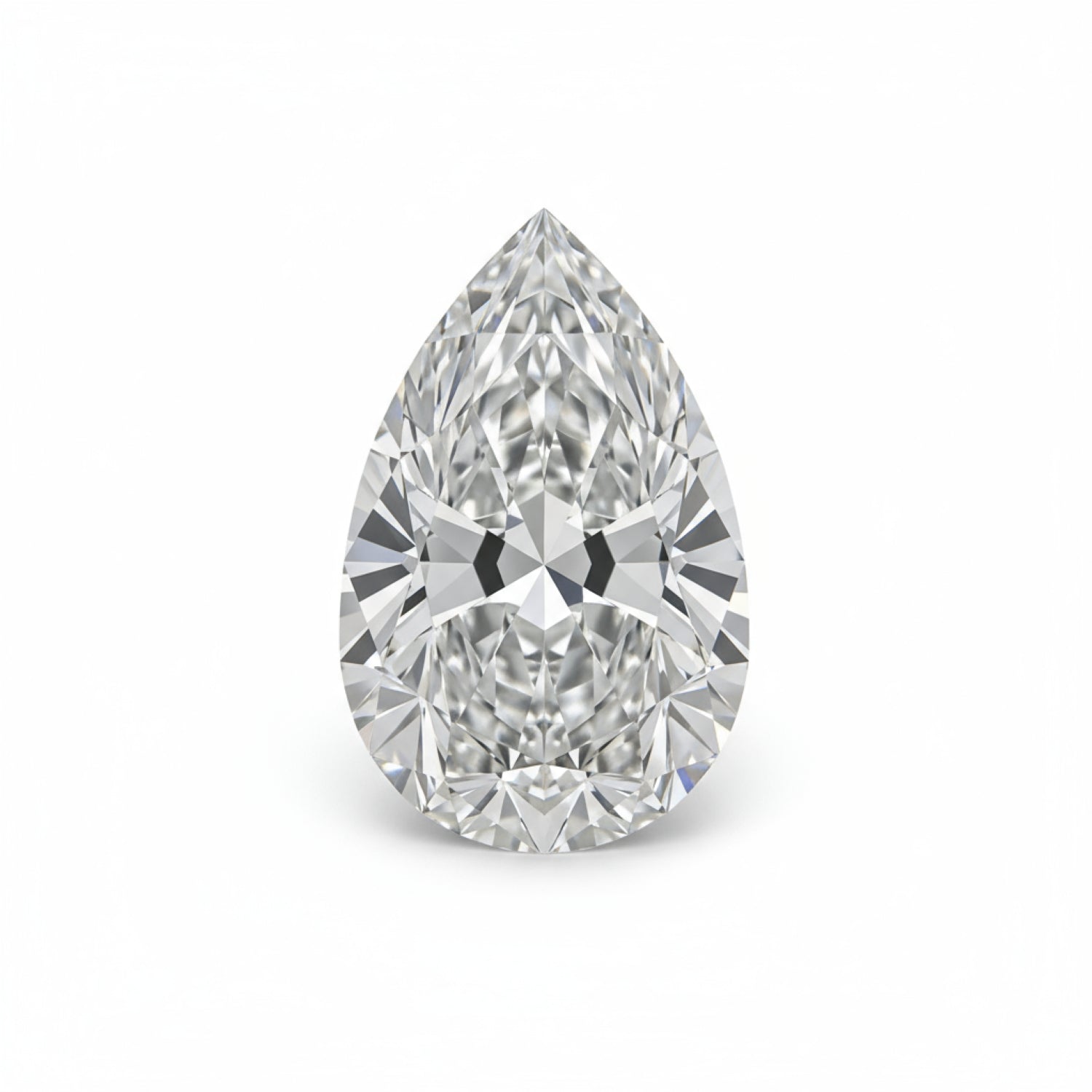 Lab Grown Diamond 1PC Large 9x11 MM Pear Faceted White Brilliant Man Made Loose Gemstones