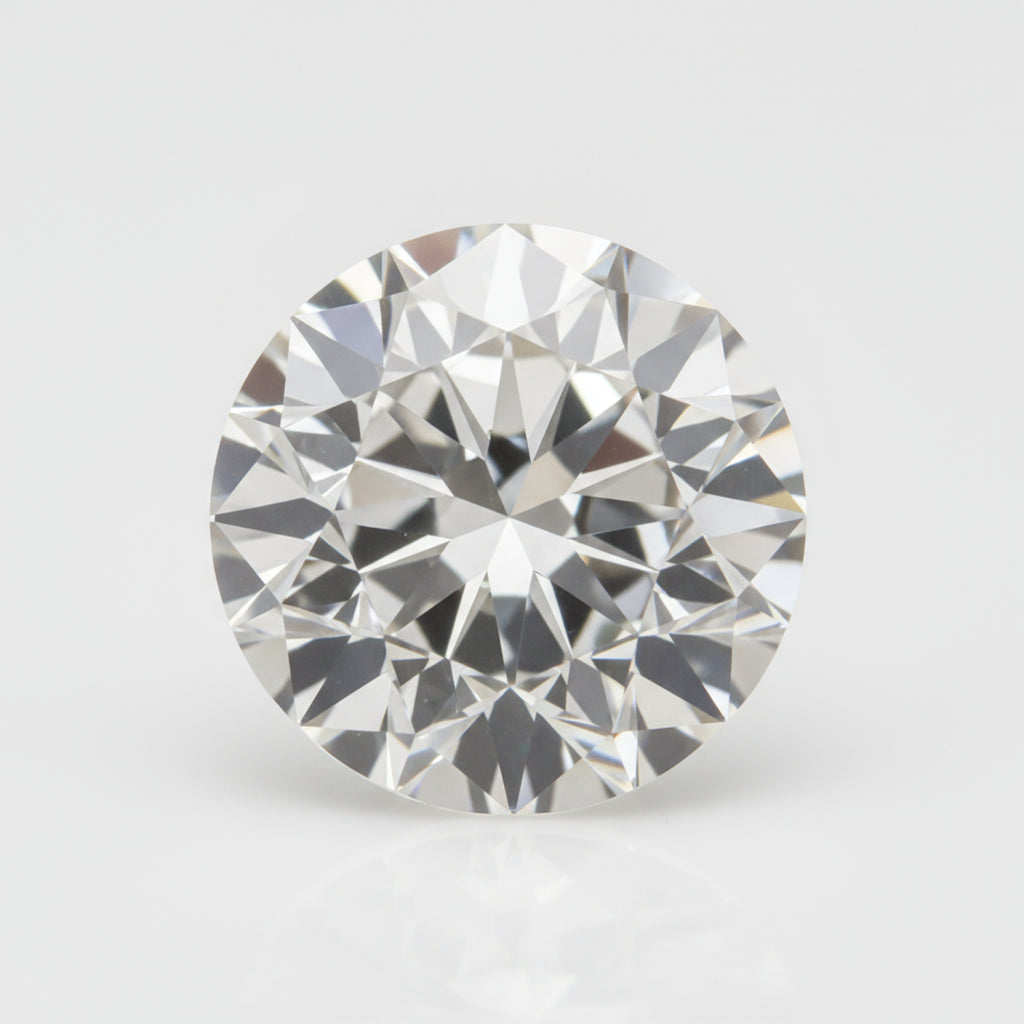 Lab Grown Diamond 1PC Chunky 14x14 MM Round Faceted White Genuine Man Made Loose Gems