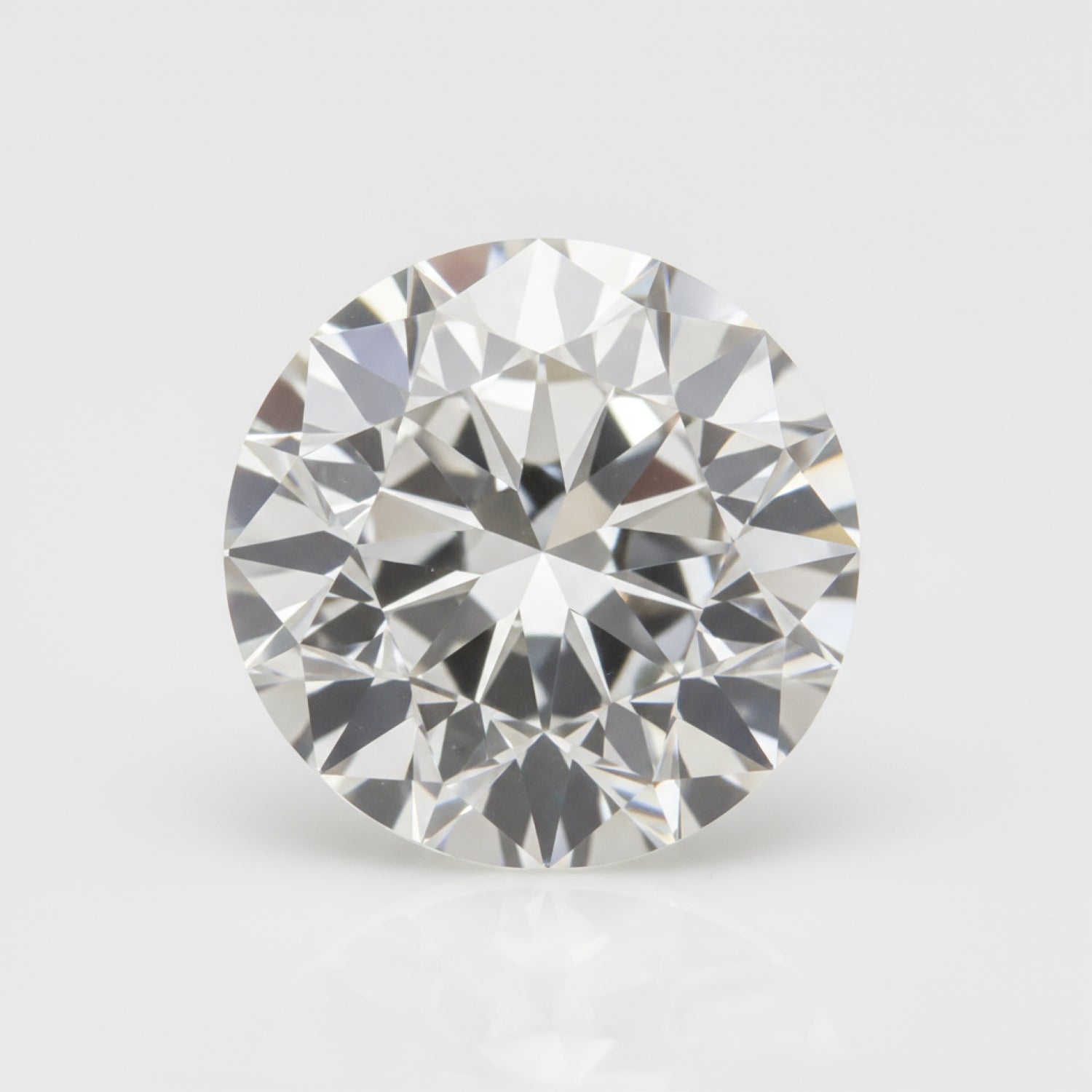 Lab Grown Diamond 1PC Chunky 14x14 MM Round Faceted White Genuine Man Made Loose Gems