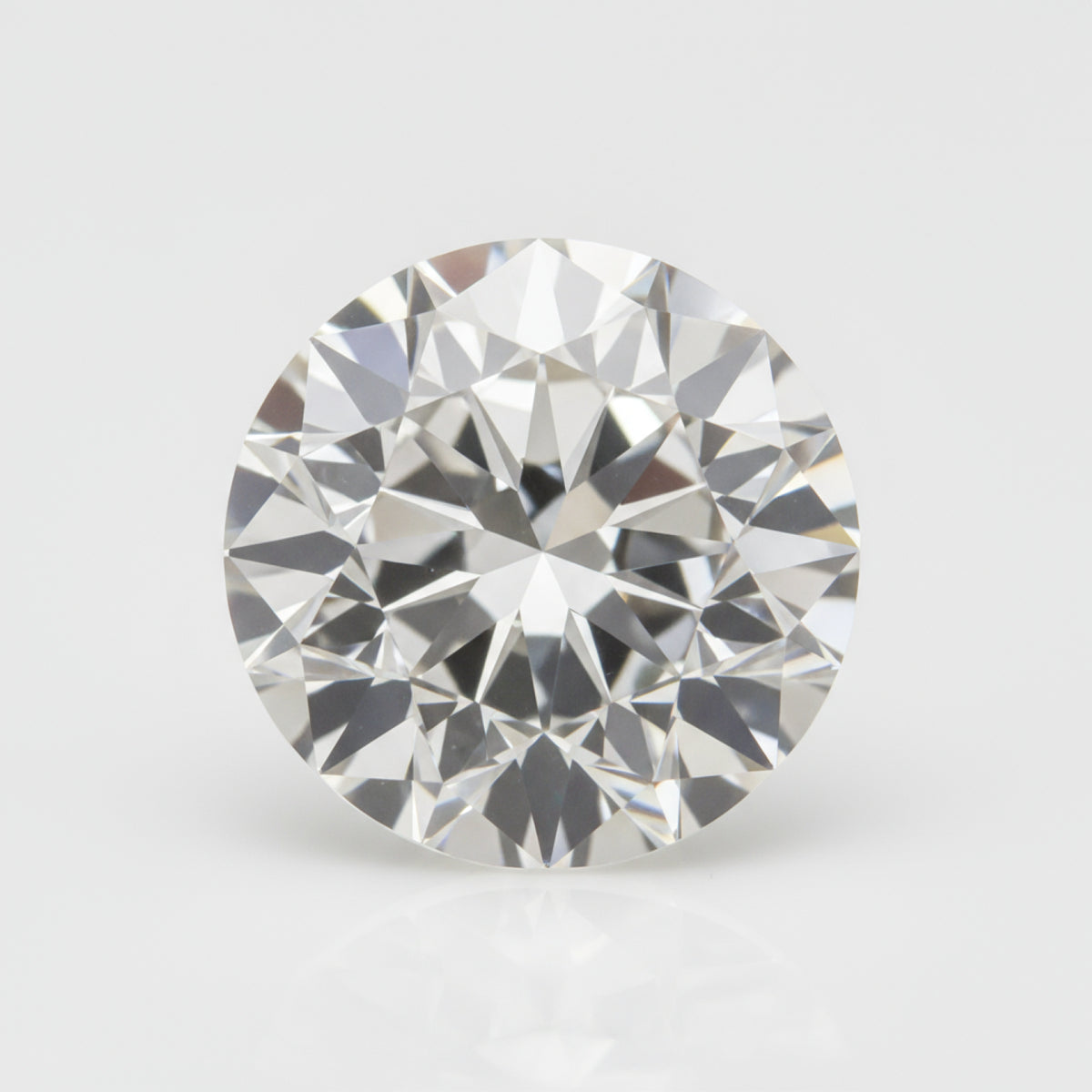 Lab Grown Diamond 1PC Chunky 14x14 MM Round Faceted White Genuine Man Made Loose Gems