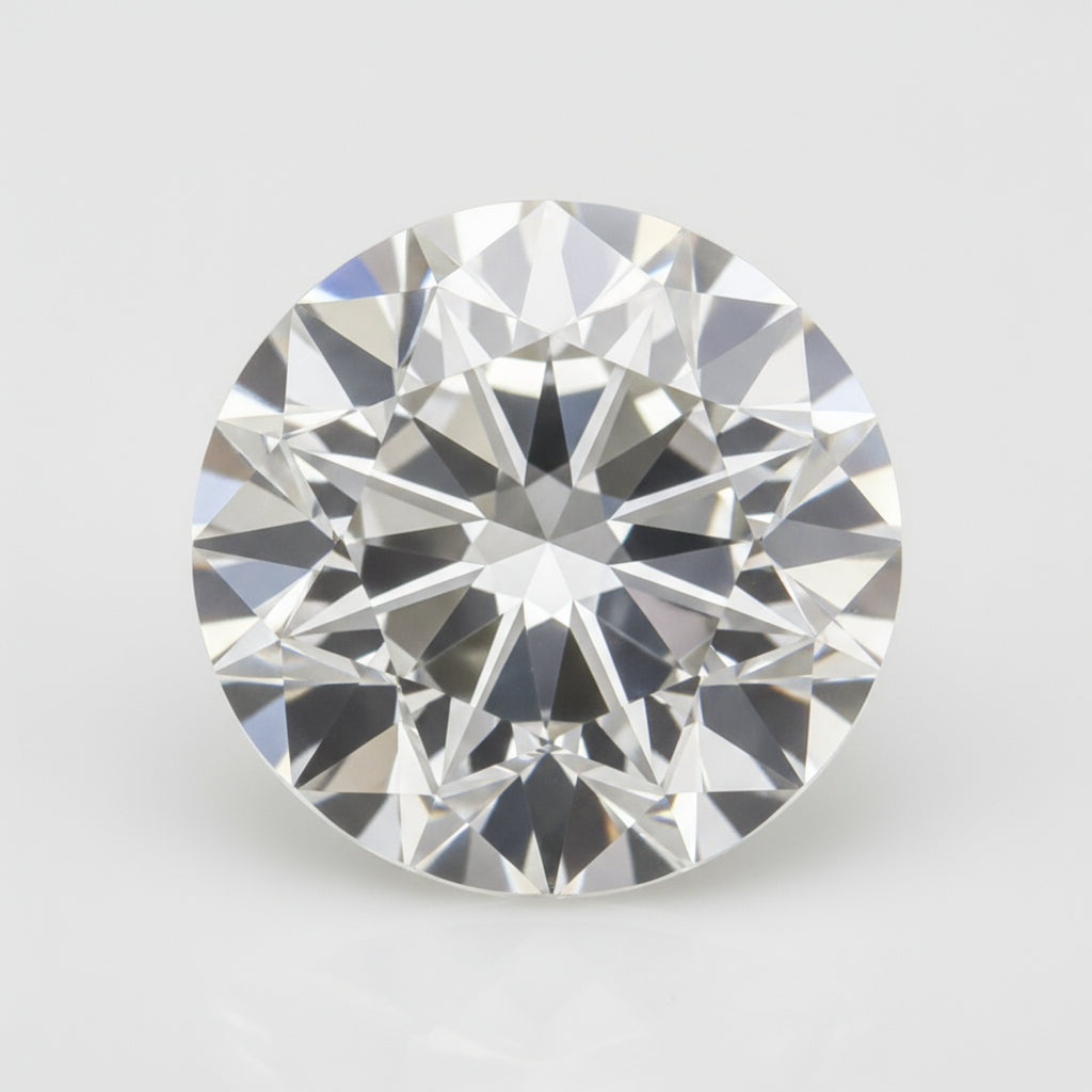Lab Grown Diamond 1PC Chunky 15x15 MM Round Faceted White Superior Man Made Loose Gemstone