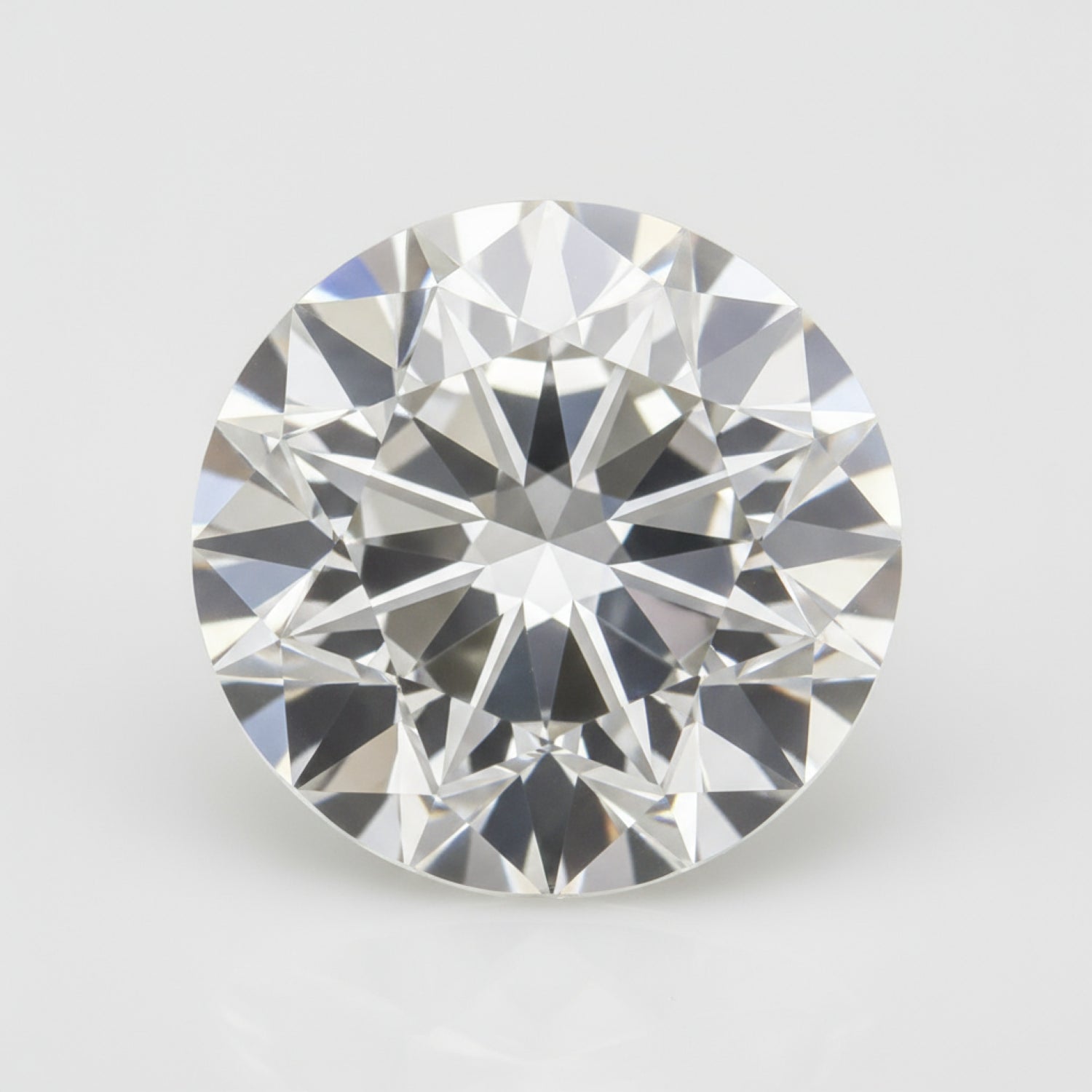 Lab Grown Diamond 1PC Chunky 15x15 MM Round Faceted White Superior Man Made Loose Gemstone