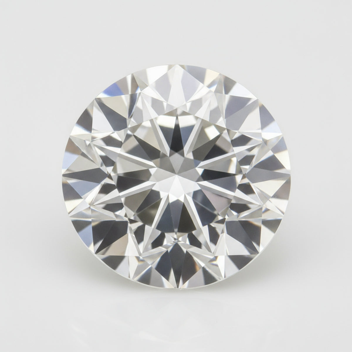 Lab Grown Diamond 1PC Chunky 15x15 MM Round Faceted White Superior Man Made Loose Gemstone