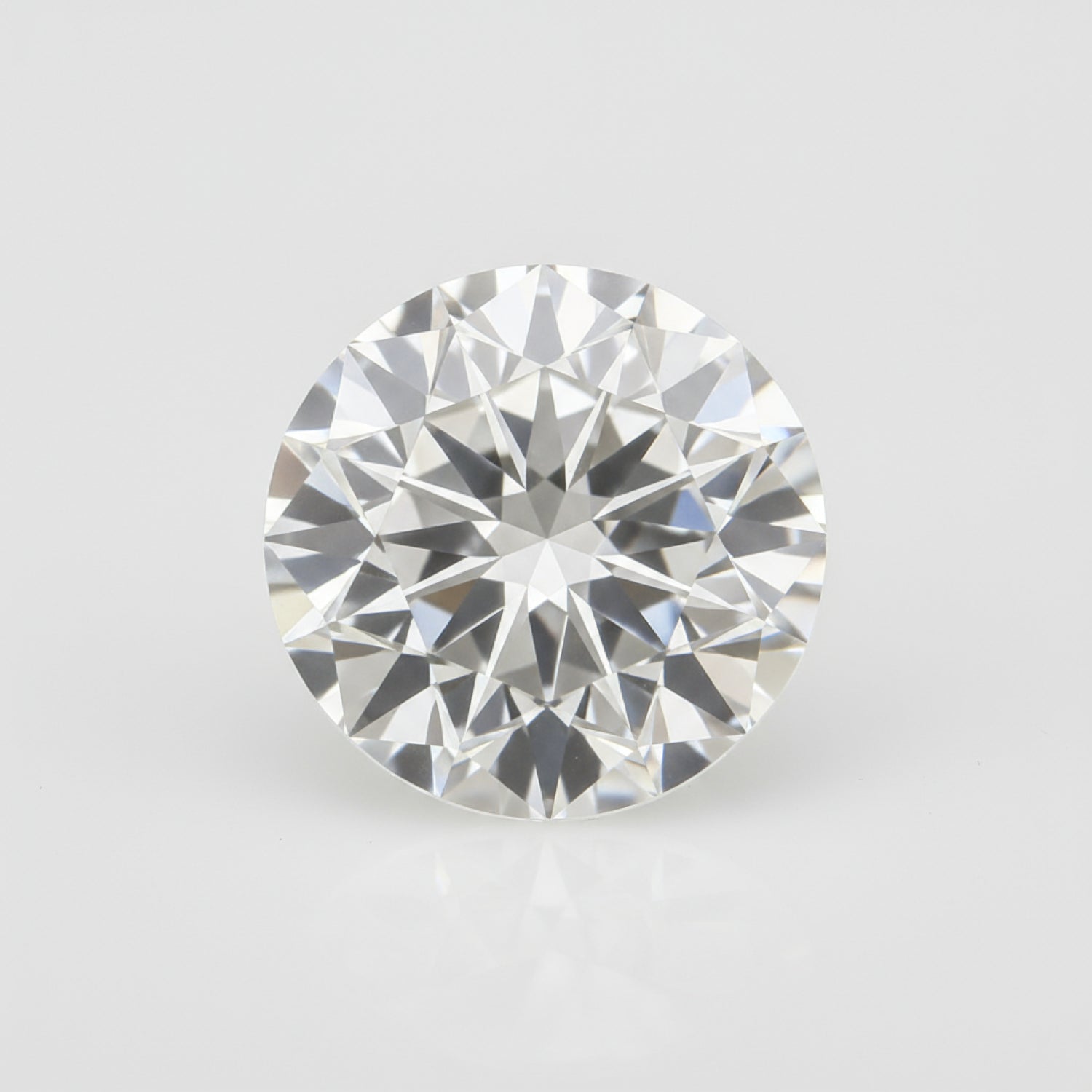 Lab Grown Diamond 1PC Chunky 15x15 MM Round Faceted White Superior Man Made Loose Gemstone