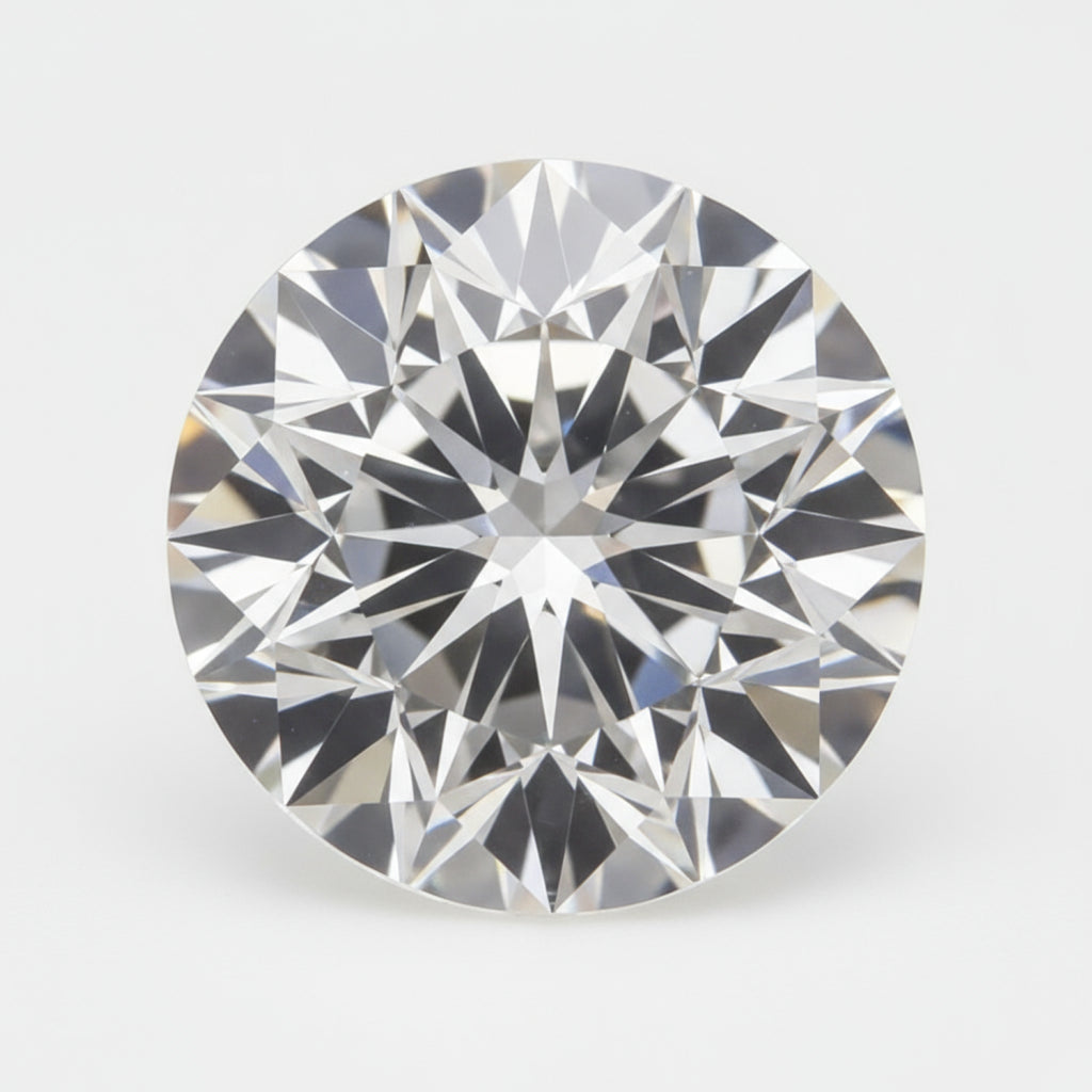 Lab Grown Diamond 1PC Chunky 16x16 MM Round Faceted White Pure Man Made Loose Gemstones