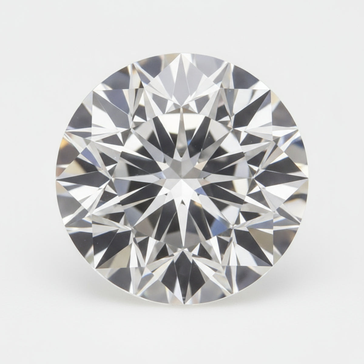 Lab Grown Diamond 1PC Chunky 16x16 MM Round Faceted White Pure Man Made Loose Gemstones