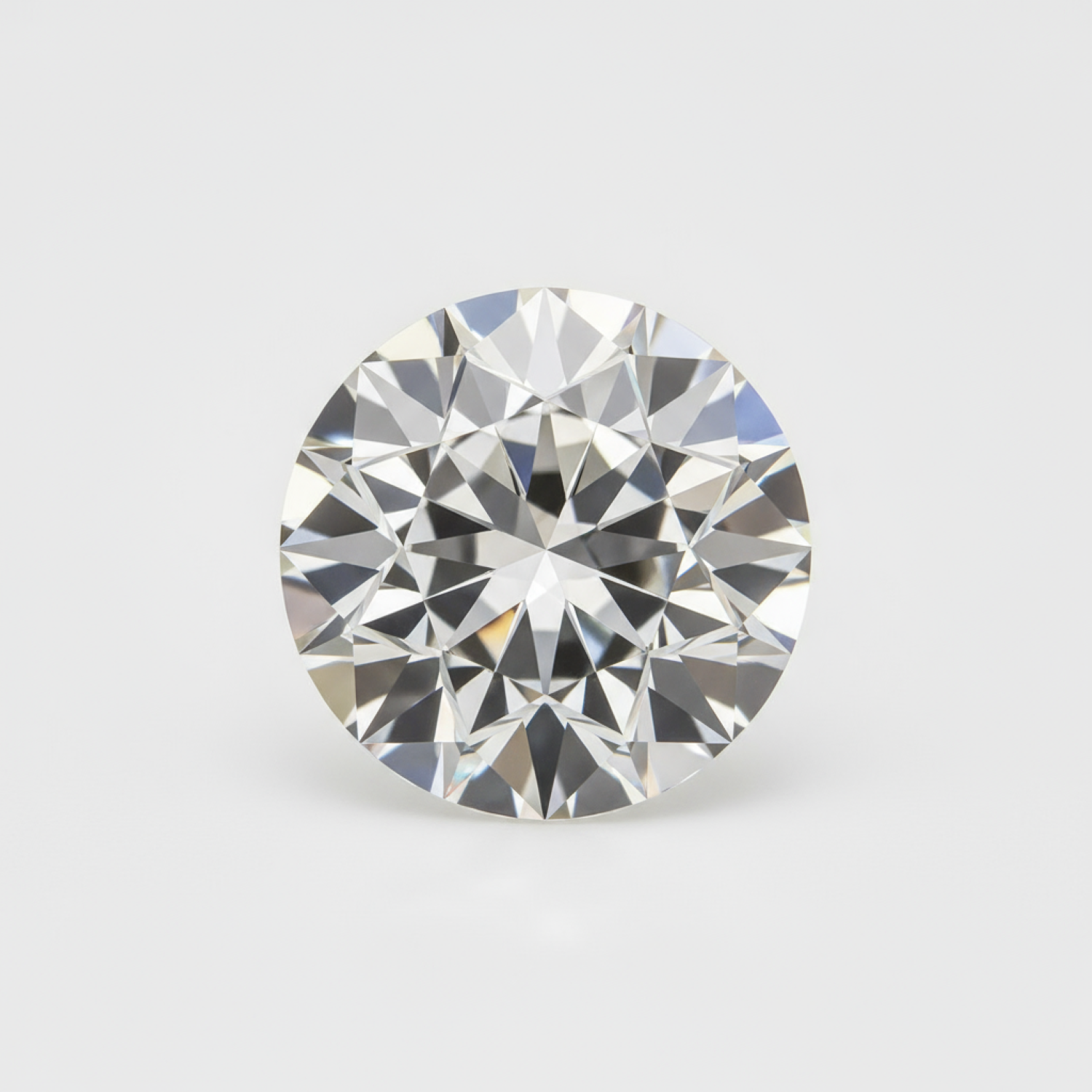 ラボグロウンダイヤモンド 1個 5x5 MM ラウンドファセットホワイトスパークリング人工宝石 サブ画像