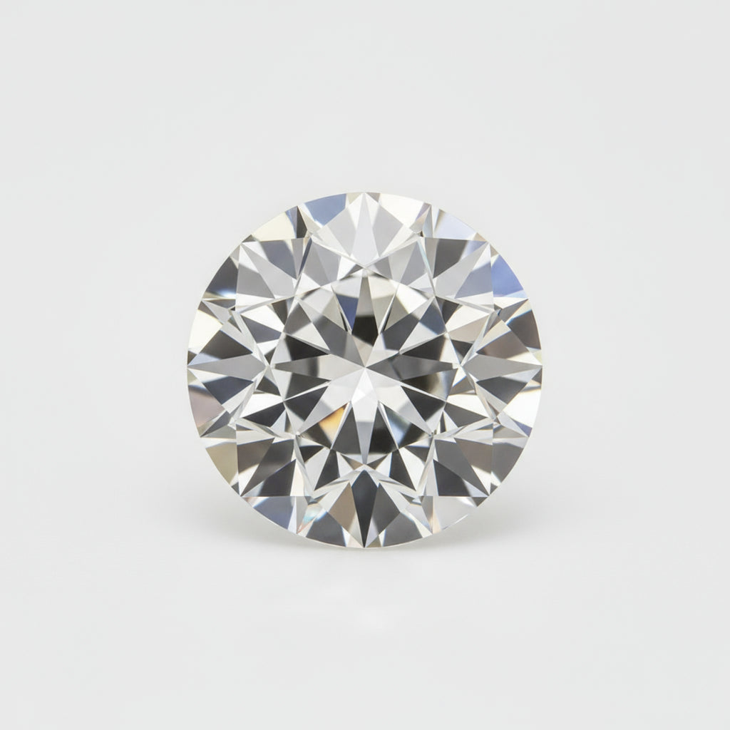 Lab Grown Diamond 1PC Tiny 5x5 MM Round Faceted White Sparkling Man Made Gems