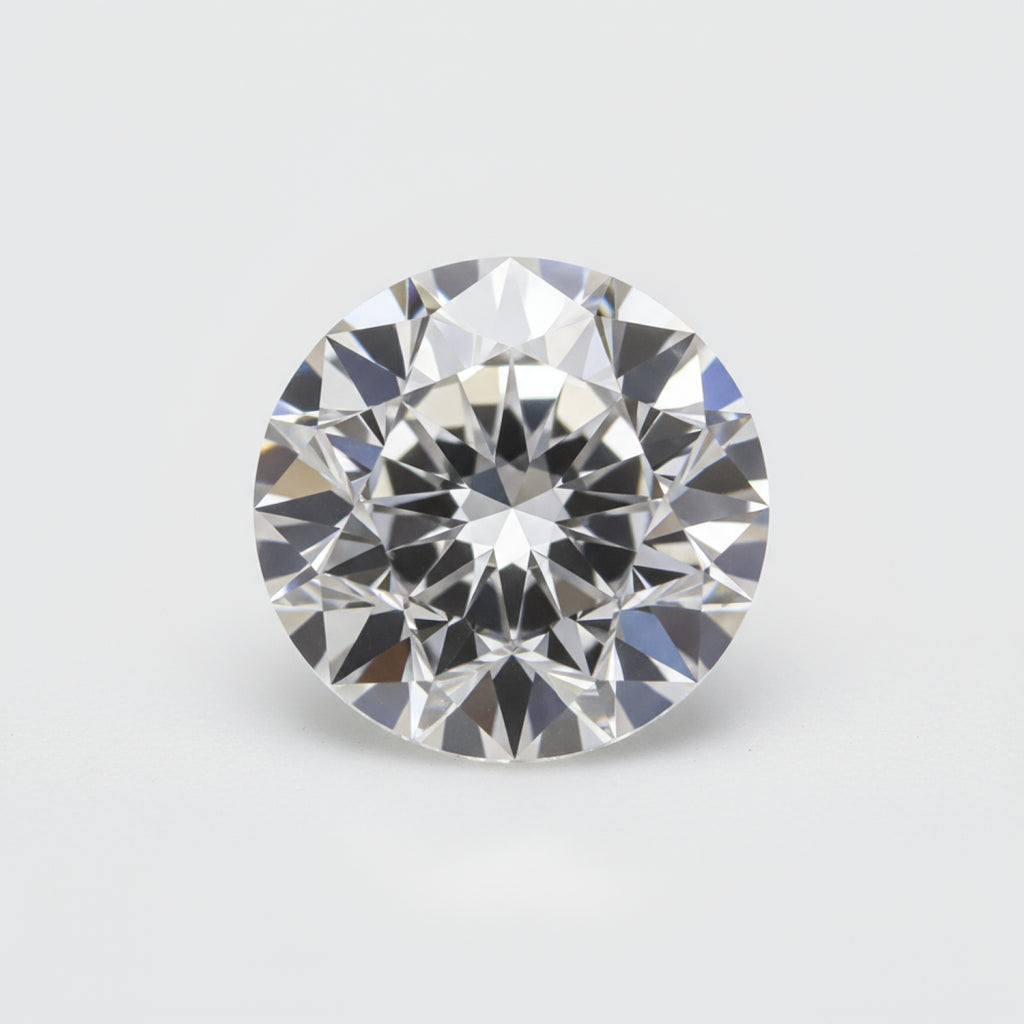 Lab Grown Diamond 1PC Tiny 6x6 MM Round Faceted White Polished Man Made Loose Gems