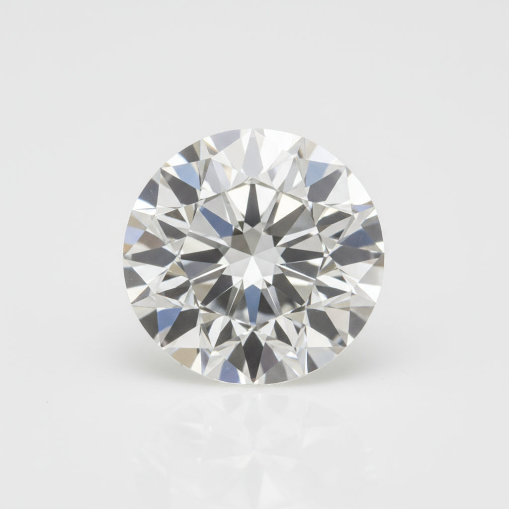 Lab Grown Diamond 1PC Small 7x7 MM Round Faceted White Splendid Man Made Loose Gemstone